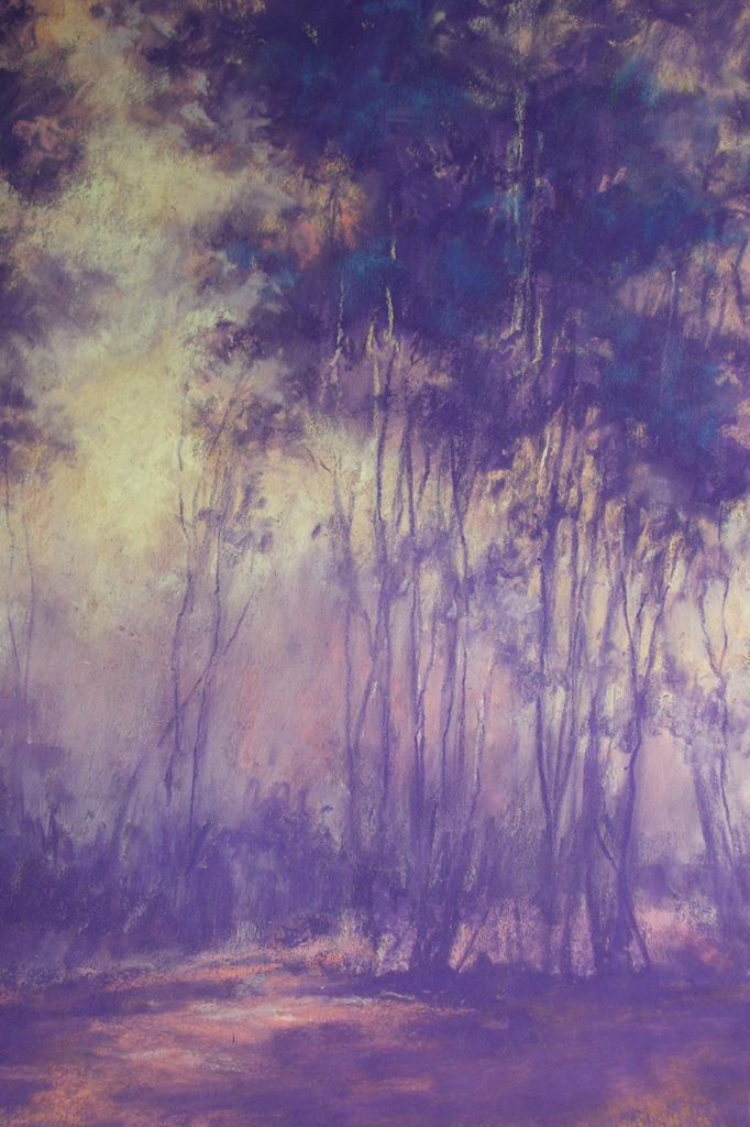 Catherine McCormick, Shades of Violet, pastel